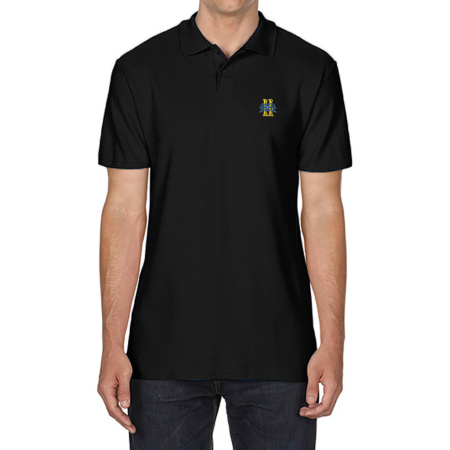 The Harris MM WOs' & Sgts' Mess Black Polo Shirt